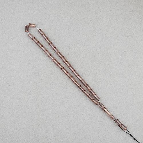 S�kma Kehribar Kesme Kesim 6x10mm Tesbih P�sk�ls�z �effaf Siyah