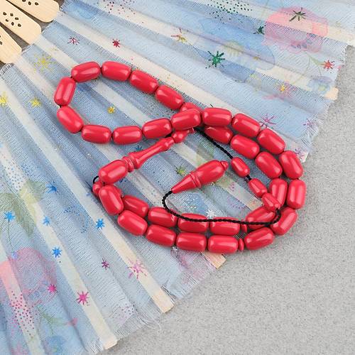 Katalin Eski Bowling Topu Obje Kaps�l Kesim 7x11mm Tebih -K�rm�z�