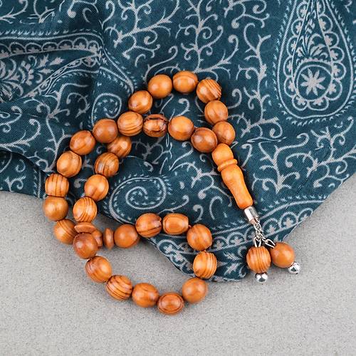 �am A�ac� K�re Kesim 10mm Tesbih Turuncu