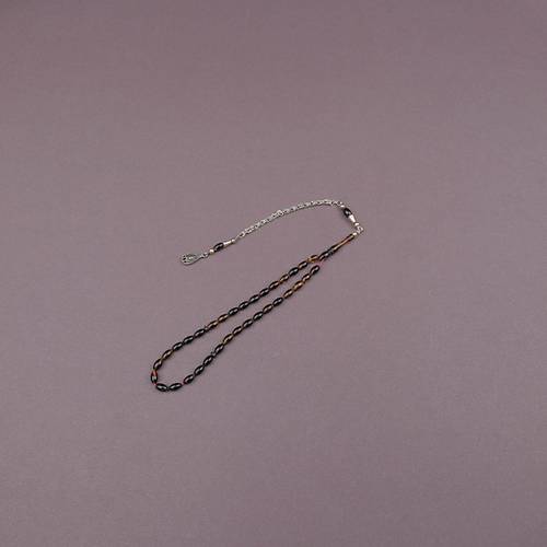 S�kma Kehribar Bilek Boy Beyzi Kesim 4x6mm Sallama Tesbih