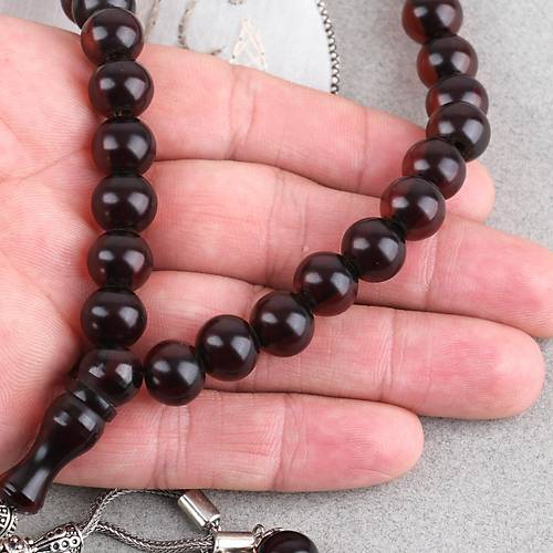 Katalin �ubuk Alpaka P�sk�ll� K�re Kesim 11mm Tesbih -Vi�ne ��r���