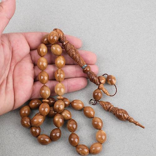 Kuka Usta ��i �mzal� �zel El ��i Oyma �mame ve Hitame Beyzi Kesim 12x16mm Tesbih