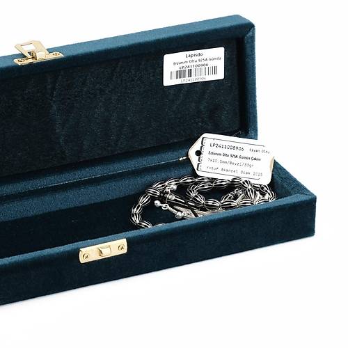 Erzurum Oltu 925Ayar Gm Pskl 12 Yarma Karpuz Dilim Beyzi Kesim 7x10.5mm Tesbih
