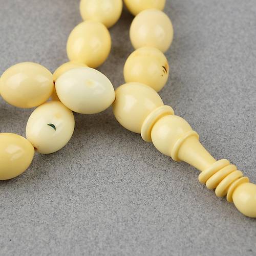 Kadim Katalin Eski Obje Mahjong Ta�� Yumurta Kesim 7.5x11.5mm Tesbih