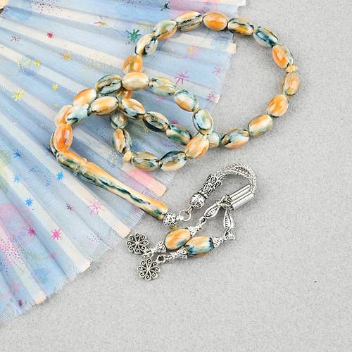 Galalit Beyzi Kesim 8x11.5mm Tesbih