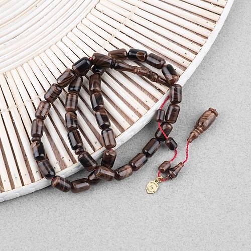 Kadim Katalin �ekoslovak Eski Obje Usta ��i �mzal� Kaps�l Kesim 7x11mm Tesbih