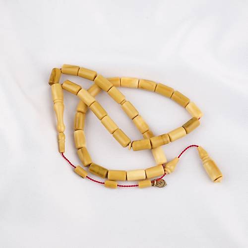 Kadim Katalin Eski Obje Usta ��i �mzal� Yumu�ak Kesme Kesim 6.5x11mm Tesbih