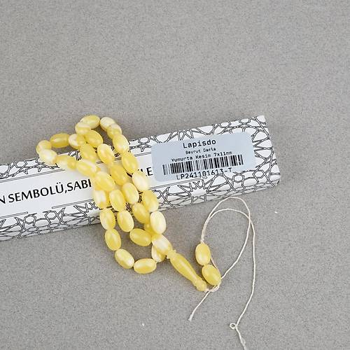 Beyrut Damla Yumurta Kesim 7x11mm Tesbih -P�ks�ls�z