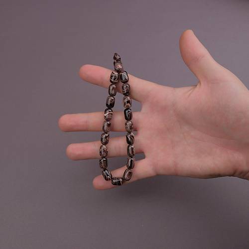 �ekoslovak Katalin Efe Boy Sistemli  Usta El ��i �mzal� Kaps�l Kesim 8.5x12mm Tesbih