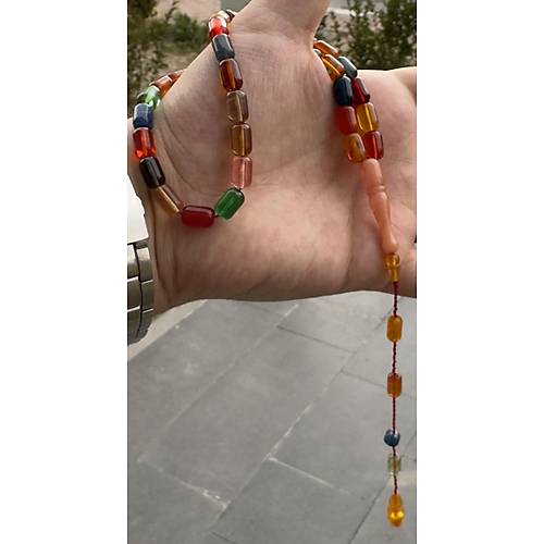 Skma Kehribar Kapsl Kesim 6.5x10mm Tesbih - Bonibon