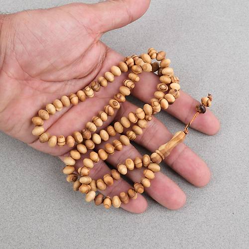 K�rdiken A�ac� 99luk Tekerlek Kesim 8x6mm Namaz Tesbihi