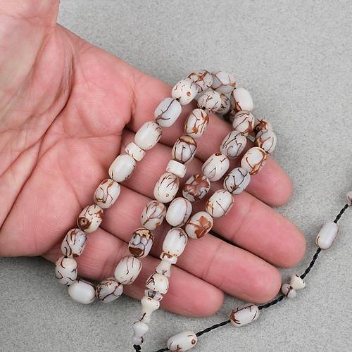 K�br�s Hurma �ekirde�i Kaps�l Kesim �mer �ift�i Sikkeli 7.5x10mm Tesbih