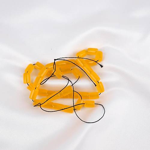 U�ak Cam� Kesme Kesim 7x10.5mm Tesbih -Koyu Sar�