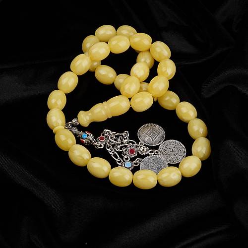 Beyrut Damla Alpaka P�sk�l Tombul Beyzi Kesim 13x16mm Tesbih