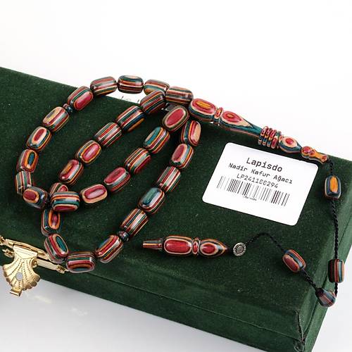Kafur Aac Halkal mame Kapsl Kesim 8x12mm Tesbih