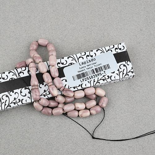 S�kma Kehribar Kaps�l Kesim 7x11mm Tesbih P�sk�ls�z