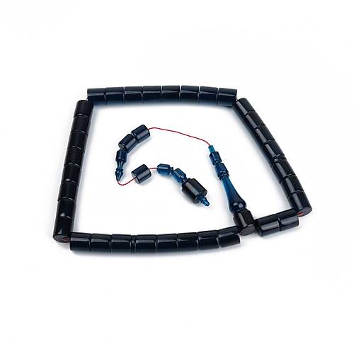 Katalin Usta i mzal Kesme Kesim 12x12.5mm Tesbih -Mavi