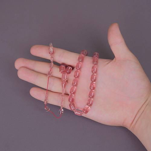 �brahim Atasever Usta ��i �mzal� Alman Katalin Kaps�l Kesim 9x12mm Tesbih - G�l Kurusu
