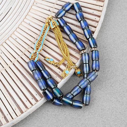 His Ta�� Tene Temasla Renk De�i�tirir F��� Kesim 7x9mm Tesbih