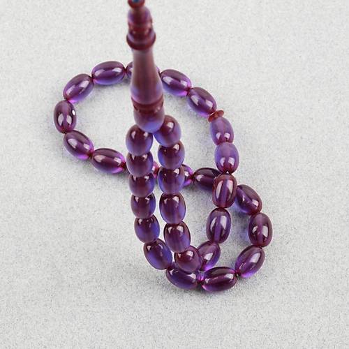 Ate� Kehribar Eski Oyun Zar Obje Patinli Beyzi Kesim 7.5x11mm Tesbih