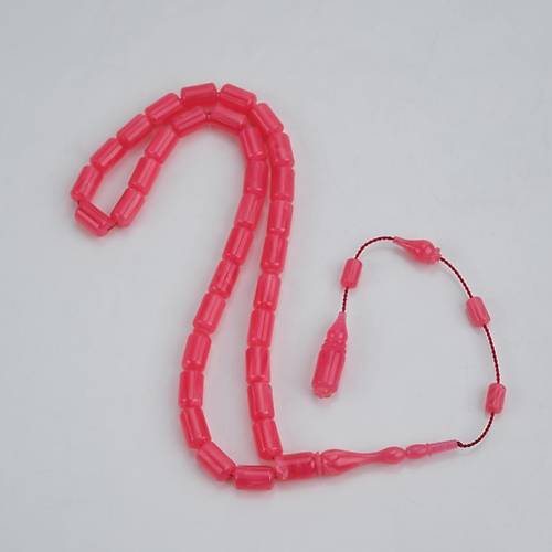 Kadim Katalin Eski Amerikan Istaka Kapsl Kesim  6x10mm Tesbih -Pembe