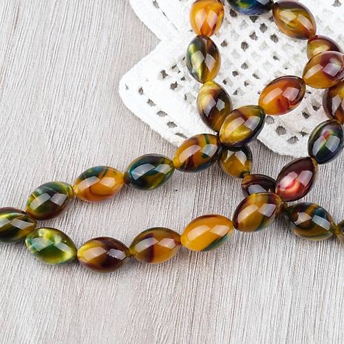 Arizona Katalin Alpaka P�sk�l Beyzi Kesim 8x12mm Tesbih- Sedefli