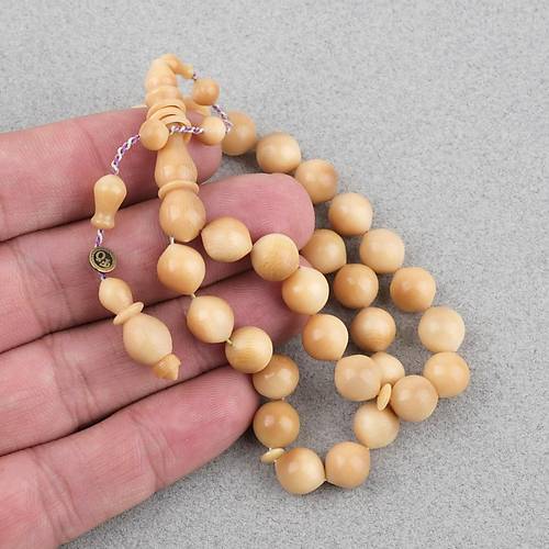 Nar��l Eski Halkal� �mame Usta ��i �mzal� Bilek Boy U�lu K�re 8x9mm Tesbih