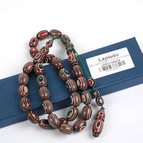 Kafur Aac Beyzi Kesim 11.5x17mm Tesbih