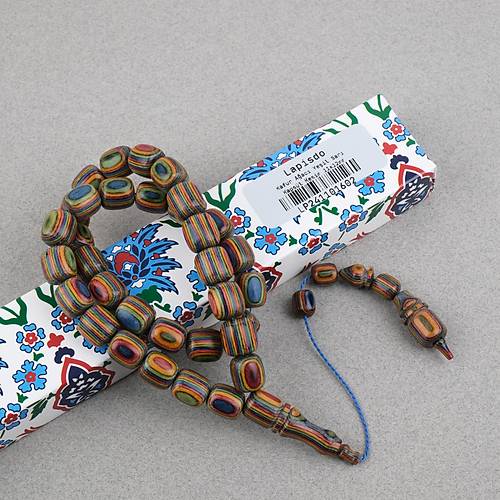 Kafur A�ac� Kaps�l Kesim 11x12mm Tesbih - Ye�il Sar�