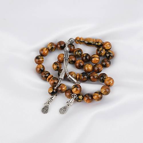 Galalit Sedefli Alpaka P�sk�l K�re Kesim 10mm Tesbih