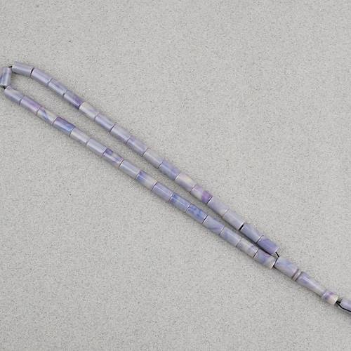 S�kma Kehribar Kesme Kesim 6x10mm Tesbih P�sk�ls�z A��k Mavi