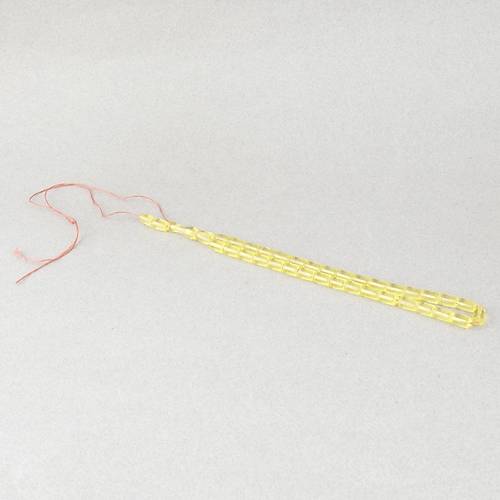 U�ak Cam� Kesme Kesim 6x10mm Tesbih P�sk�ls�z �effaf Sar�