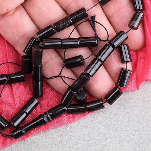 S�kma Kehribar Kesme Kesim 6x10mm Tesbih P�sk�ls�z Kahverengi
