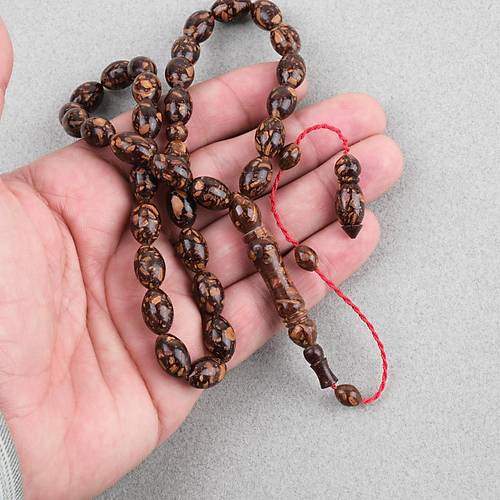 Do�al Tar��n Yumurta Kesim 8.5x13mm Tesbih