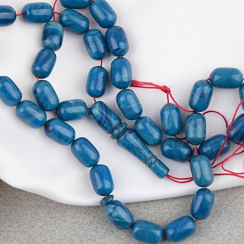 S�kma Kehribar Kaps�l Kesim 7x11mm Tesbih P�sk�ls�z