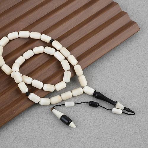 Nar��l �Usta ��i �mzal� Mor Abanoz �mame Kaps�l Kesim 7x11mm Tesbih