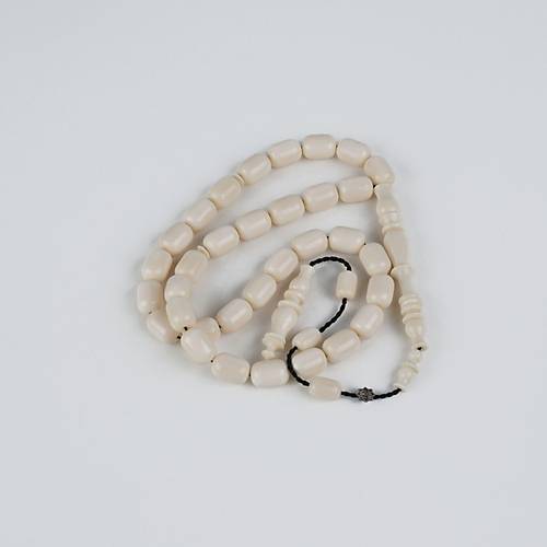Fil Dii Kapsl Kesim 9x13mm Tesbih - Beyaz