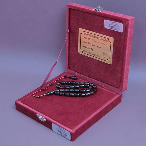 �brahim Atasever Usta ��i �mzal� Tirb��on Katalin Kaps�l Kesim 8.5x11mm Tesbih
