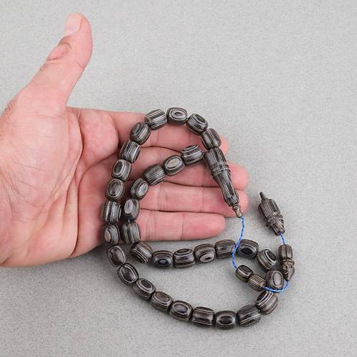 Kafur Aac Kapsl Kesim 11x12mm Tesbih - Gri