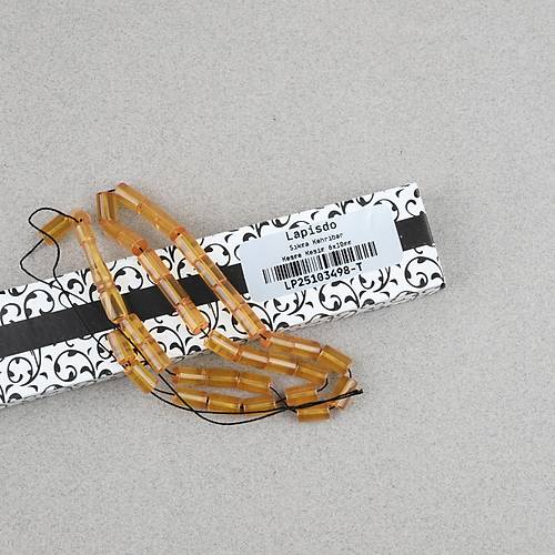 S�kma Kehribar Kesme Kesim 6x10mm Tesbih P�sk�ls�z