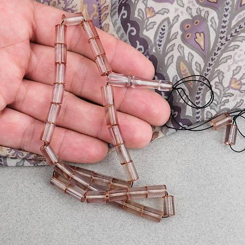 Ate� Kehribar Kesme Kesim 6x10mm Tesbih P�sk�ls�z