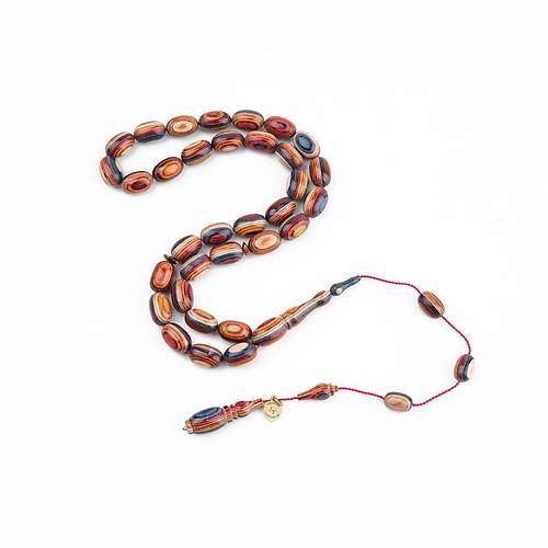 Kafur A�ac� Usta ��i �mzal� Yumu�ak Beyzi Kesim 8x12mm Tesbih