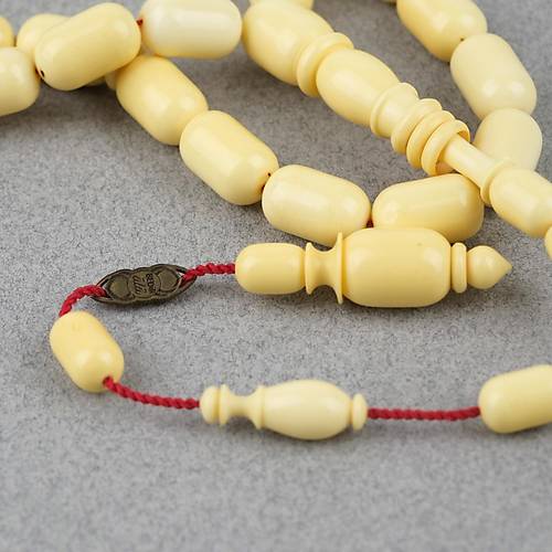 Kadim Katalin Eski Obje Mahjong Ta Kapsl Kesim 7.5x12mm Tesbih