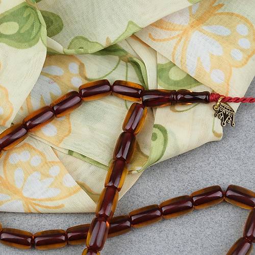 Ate� Kehribar Kaps�l Kesim Oturtma �mameli Omari Sistemli  6.5x11mm Tesbih