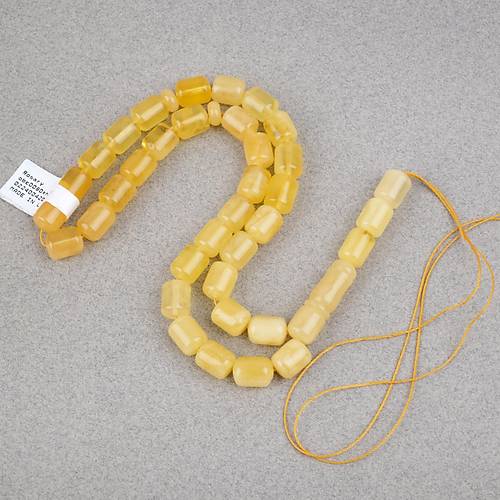 Kaya Damla Kehribar -Balt�k Kaps�l Kesim 8x10mm Tesbih