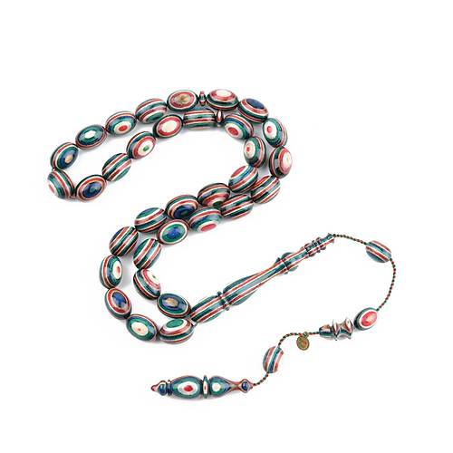 Kafur A�ac� Usta ��i �mzal� Beyzi Kesim 12x14mm Tesbih