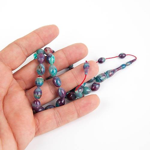 Kadim Katalin -Eski Sehpa Obje Beyzi Kesim 7.5x11.5mm Tesbih