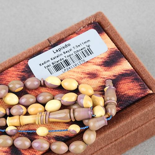 Eski Bowling Topu Obje  D�nem Usta ��i Kaps�l Kesim 7.5x11mm Tesbih