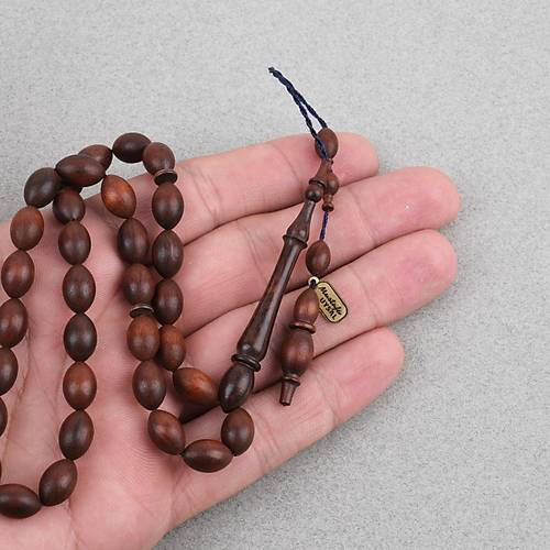 Y�lan A�ac� Usta ��i �mzal� S�l�n �mame Beyzi Kesim 7x11.5mm Tesbih