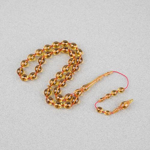 Katalin ubuk Usta i Beyzi Kesim 8x10.5mm Tesbih -effaf Sar